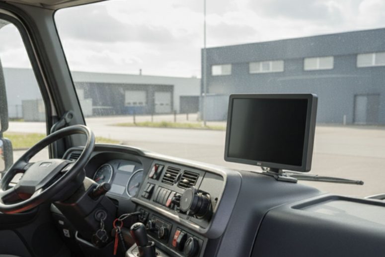Monitor on truck of waste_i4W